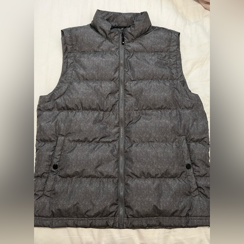 32 Degrees Gray Quilted Puffer Vest